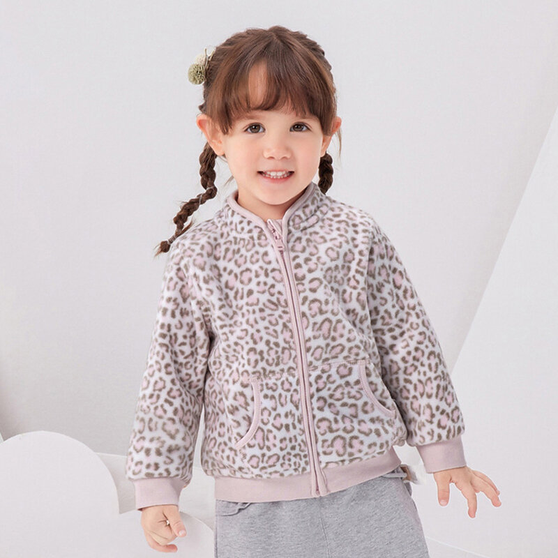 DaveBella Mantel Baju Anak Perempuan Balita Bulu Kutub Musim Semi Musim Gugur Mantel Kualitas Tinggi Multiwarna Baju Kasual Anak