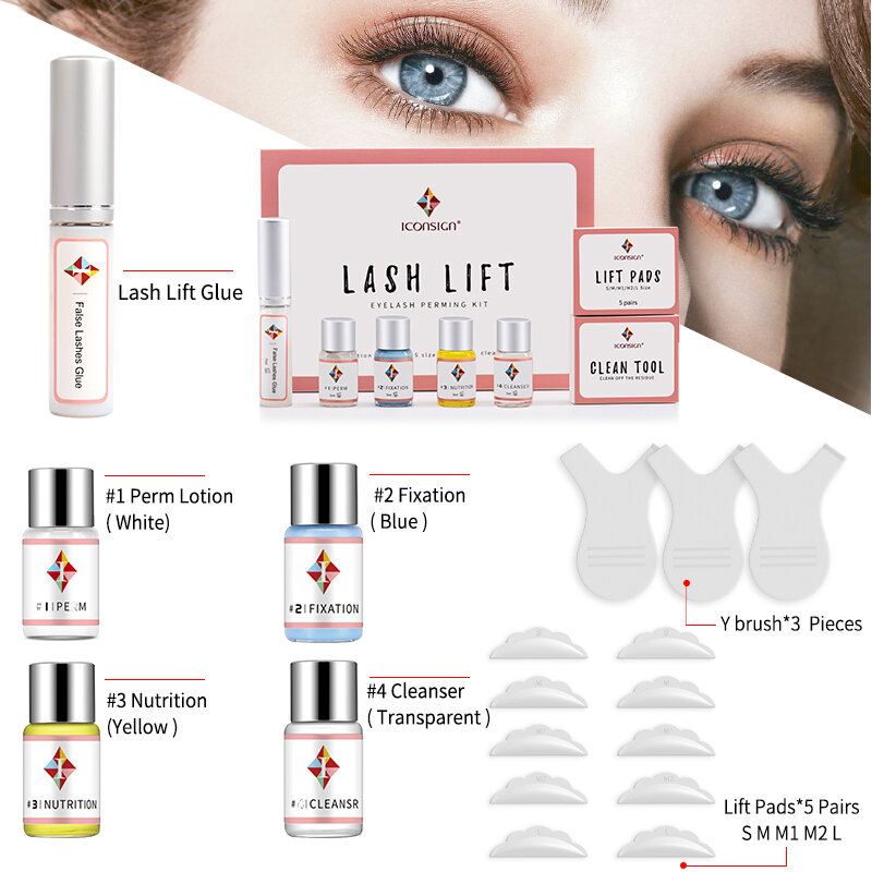 Dropshipping ICONSIGN Lash Lift Kit Lash Lifiting Eyelash Perm Kit Lash Curling Eyelash Enhancer Eye Makeup Can Do Your Logo