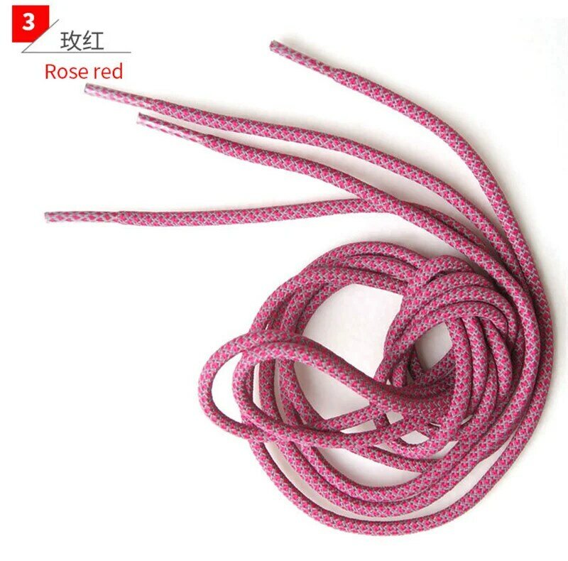 1 Pair High Quality Reflective Round Shoelaces For Sneakers Sports Basketball Shoes Laces Width 4.5mm 100/120/140/160CM