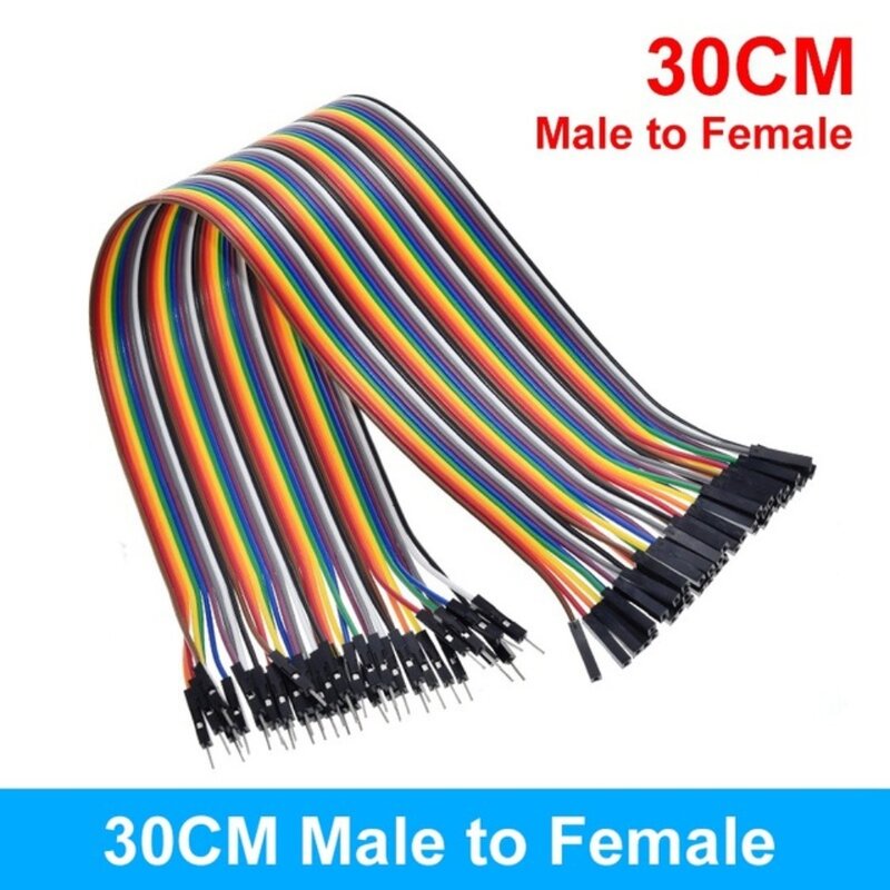 40x Cables 30cm Macho Hembra jumper dupont 2,54 arduino protoboard cable