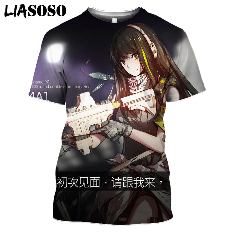 T-shirt manches courtes pour hommes et femmes, imprimé en 3d, Anime fille, T-shirt d'été, Hip Hop, pull Harajuku décontracté, Tops amusants