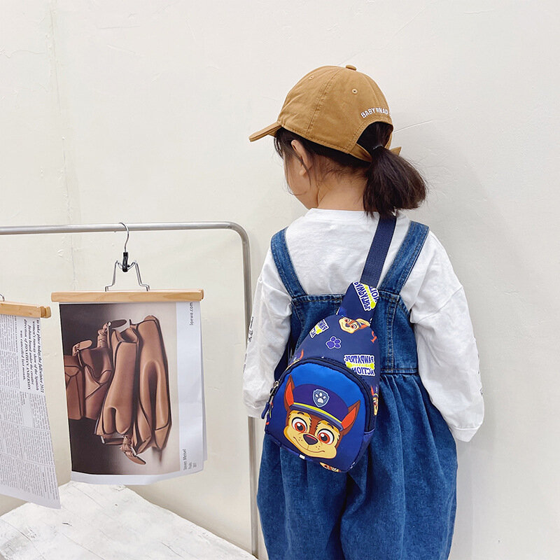 Nova pata patrol saco do mensageiro figuras anime moda bonito crianças moeda bolsa de viagem ao ar livre saco do mensageiro meninos meninas mochila