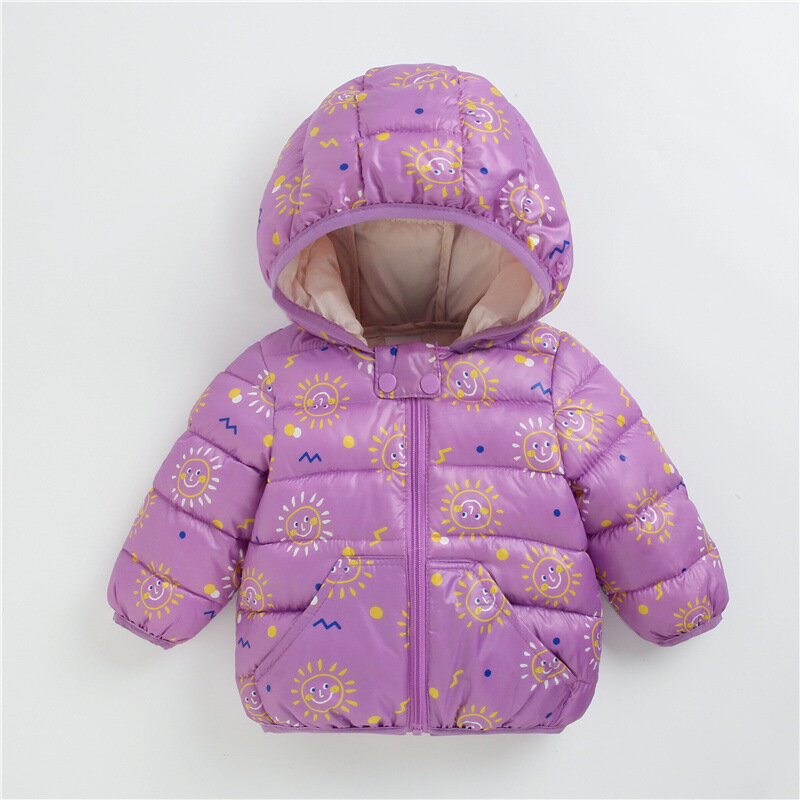 Manteau chaud en coton pour enfant, veste thermique à capuche, vêtement d'extérieur pour fille et garçon, collection automne et hiver