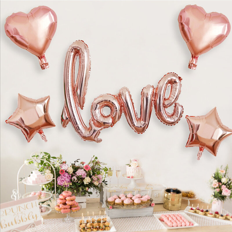 Siamese Size Love Decoration Wedding Confession Valentine's Day DIY Aluminum Film Balloons