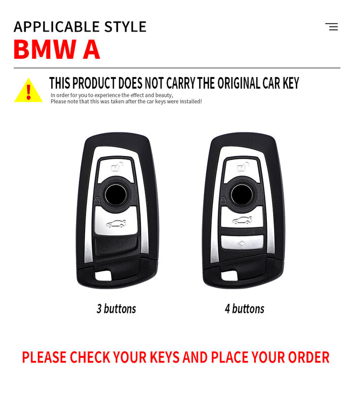 Zinc Alloy Car Key Case Cover Key Bag For Bmw F30 F10 F20 G20 f31 F34 G30 F11 X3 F25 X4 I3 M3 M4 1 3 5 Series X1 Car Accessories