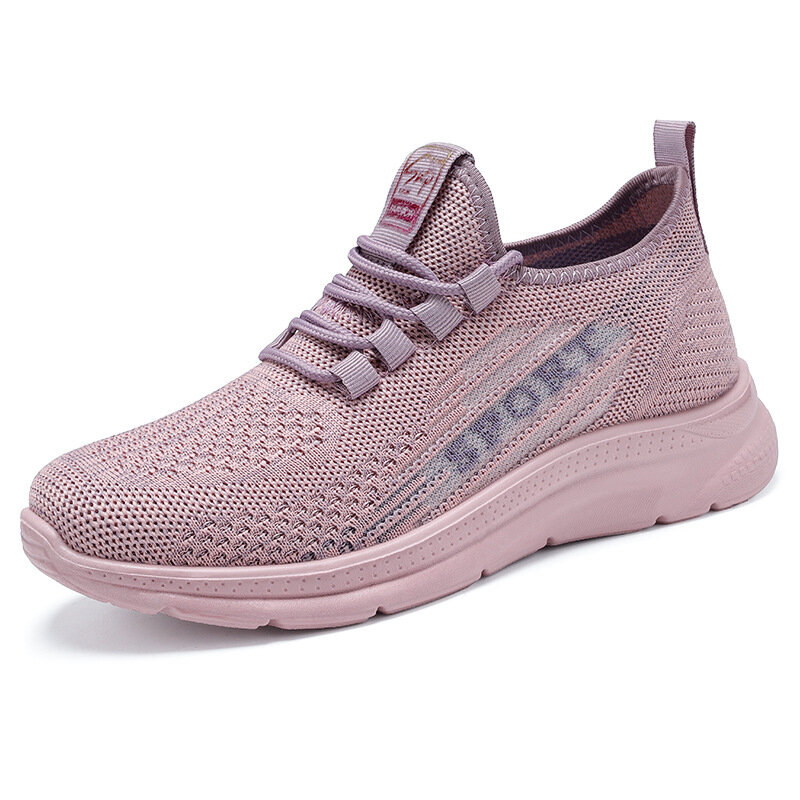 Shoes Women's 2022 Spring New Women's Shoes Running Shoes Polyurethane Flying Woven Casual Sports Shoes  Woman Tennis Shoes