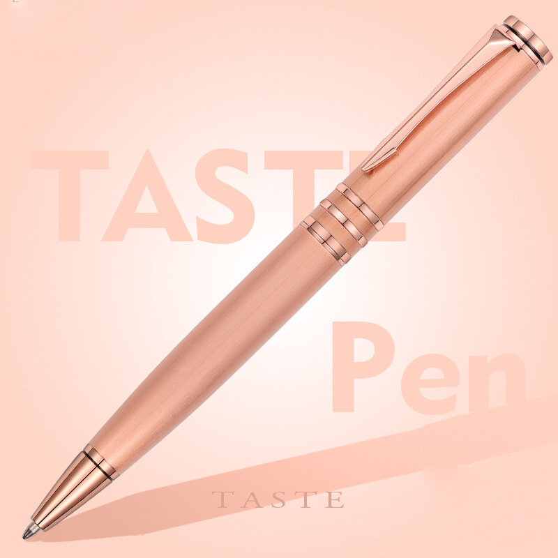 Rose Wood Color Business Writing Caneta Esferográfica, Office Business Signature Pen, Melhor qualidade, Venda quente