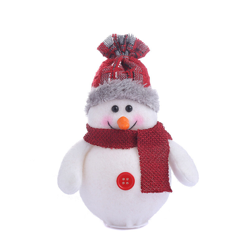 2023 adornos navideños Papá Noel muñeco de nieve ciervo creativo nuevo árbol de Navidad luminoso colgante muñeco de nieve