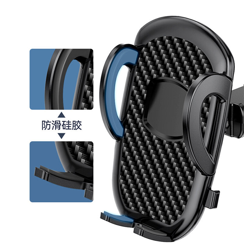 Handy Halter Auto Mobile Unterstützung Stehen Carbon Faser Oberfläche für iPhone 13 12 11 Pro Max X 7 8 xiaomi Huawei Samsung