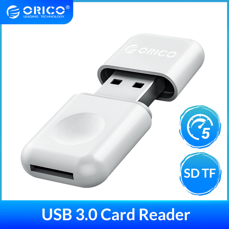 ORICO-Lector de tarjetas Micro SD, Mini lector de tarjetas TF, teléfono móvil, tableta, PC, USB 3,0, 5gbps, para Micro TF, compatible con OTG