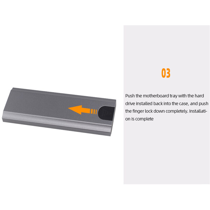 M.2 To USB Type C 3.1 SSD Enclosure 10Gbps NVME/NGFF Dual Protocol Supoort for WindowsmacOS/Android/HaemonyOS for SSD 2230- 2280