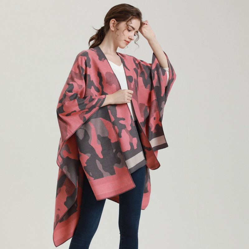 Poncho y capas bohemias para mujer, cárdigan de lujo, manta gruesa, chales, Bufanda, Muffler, 2022x130 cm, 135