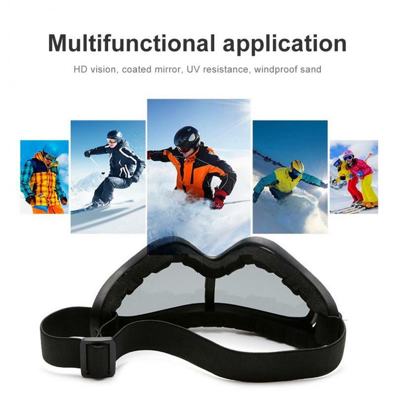 Зимние лыжные очки для взрослых, имитация брызг, для езды на открытом воздухе, спортивные очки X400, ветрозащитные песочные очки, противотуман...