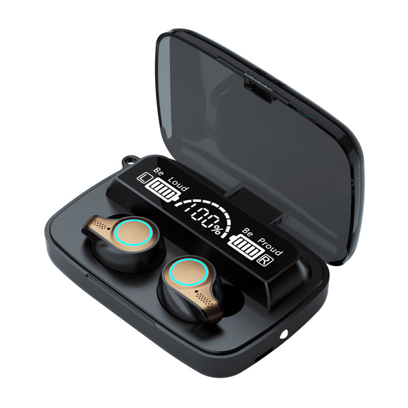 Auriculares inalámbricos con Bluetooth V5.1, audífonos tws M18 con indicador Digital, directos de fábrica, novedad de 2021