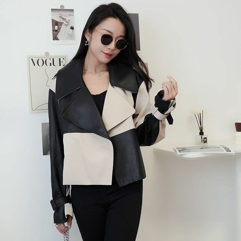 2022 Autumn Luxury New Suit Leather Jacket High-end Short Casual Jackets