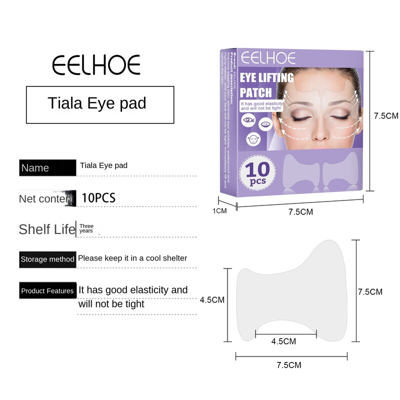 Eelhoe – patch de levage pour les yeux, pour ligne fine, compact, invisible