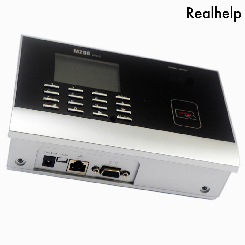 M200plus Peralatan Verifikasi Tanpa Kontak Mesin Absensi Identifikasi Waktu Menggesek Kartu RFID Kantor Layar TFT 2.8 Inci