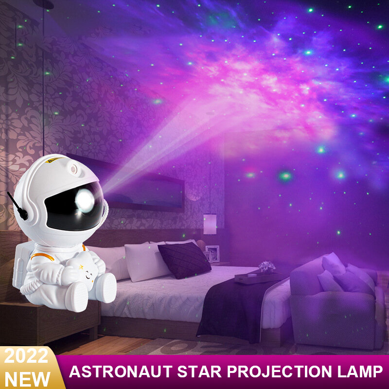 Proyector de astronauta para decoración de dormitorio, cielo estrellado, Galaxia, estrellas, lámpara LED de luz nocturna, luminarias, regalos, el más nuevo