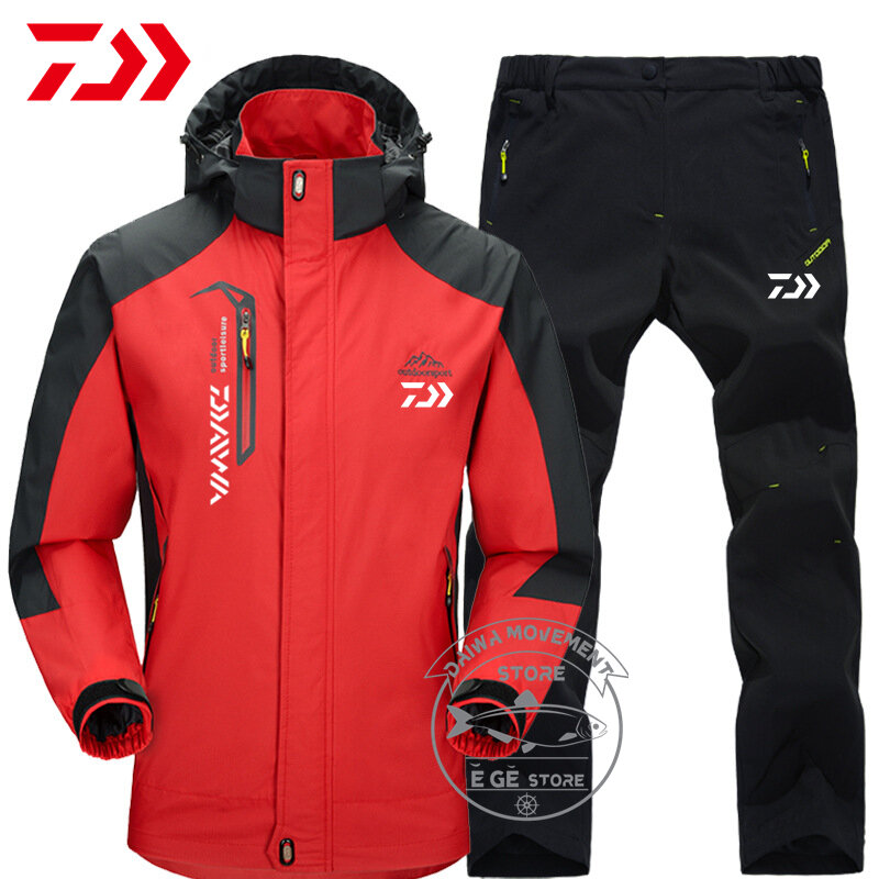 2023 Dahe New Winter Fishing Set Outdoor Camping Sports Waterproof Jacket with Velvet Windproof High Quality Fishing Warm Jacket