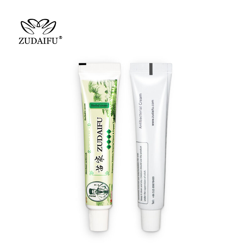 10Pcs Zudaifu Psoriasis Cream Skin Care Herbal Effective Anti-itch Relief Dermatitis Eczematoid Eczema Ointment  15g