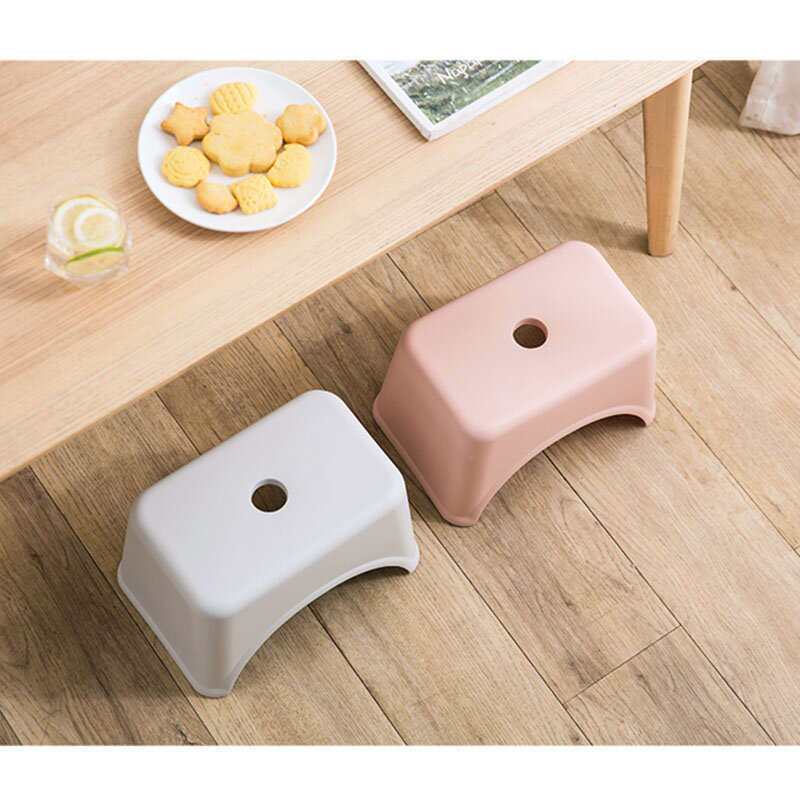 Children Stools Strong Thicken Living Room Non-Slip Bath Chair Child Changing Shoe Plastic Stool Portable Furniture Multicolor
