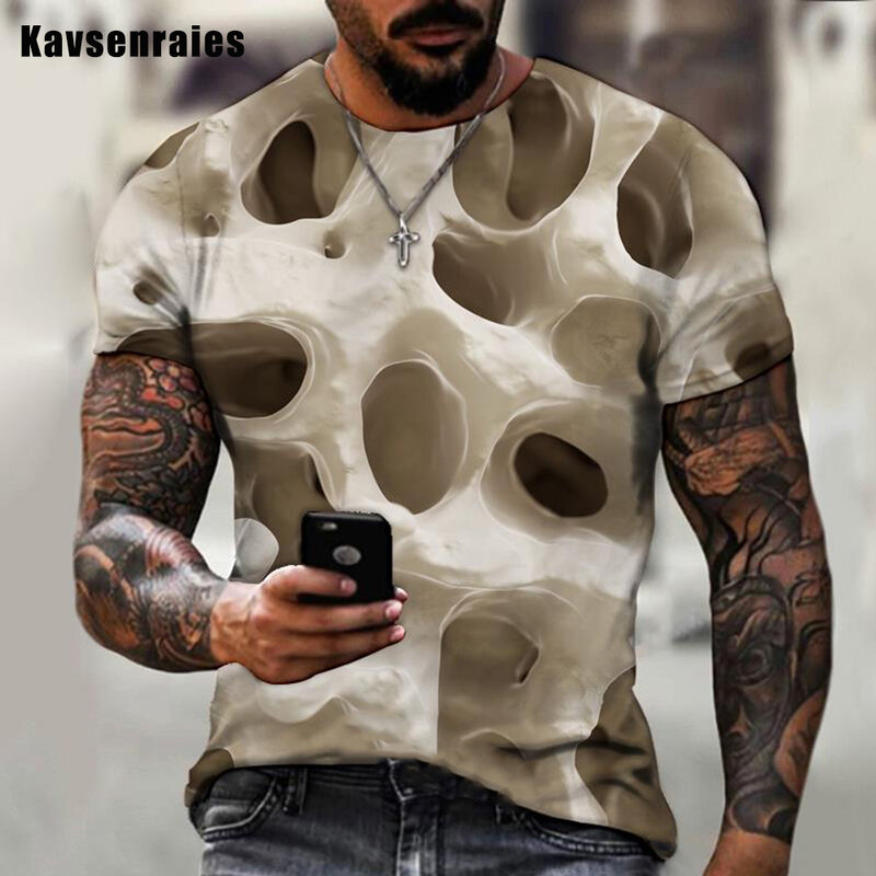 Wysokiej jakości trójwymiarowy wzór 3D T-shirt z nadrukiem mężczyźni kobiety moda na co dzień z krótkim rękawem Harajuku Streetwear swetry typu oversize