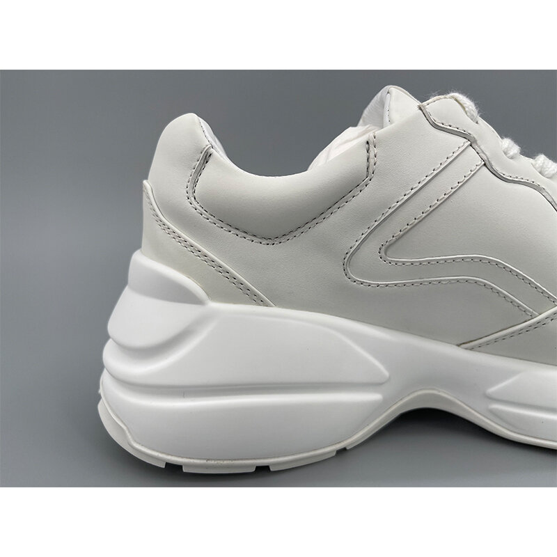 2022 novos tênis masculinos confortáveis respirável sapatos planos femininos de couro antiderrapante moda masculina casual rhyton sapatos tamanho grande