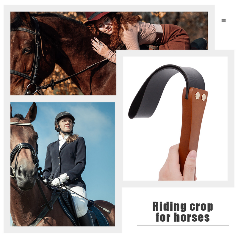 Fouet anti-pagaie avec manche en bois, accessoires d'équitation de chevaux, jouets indûment