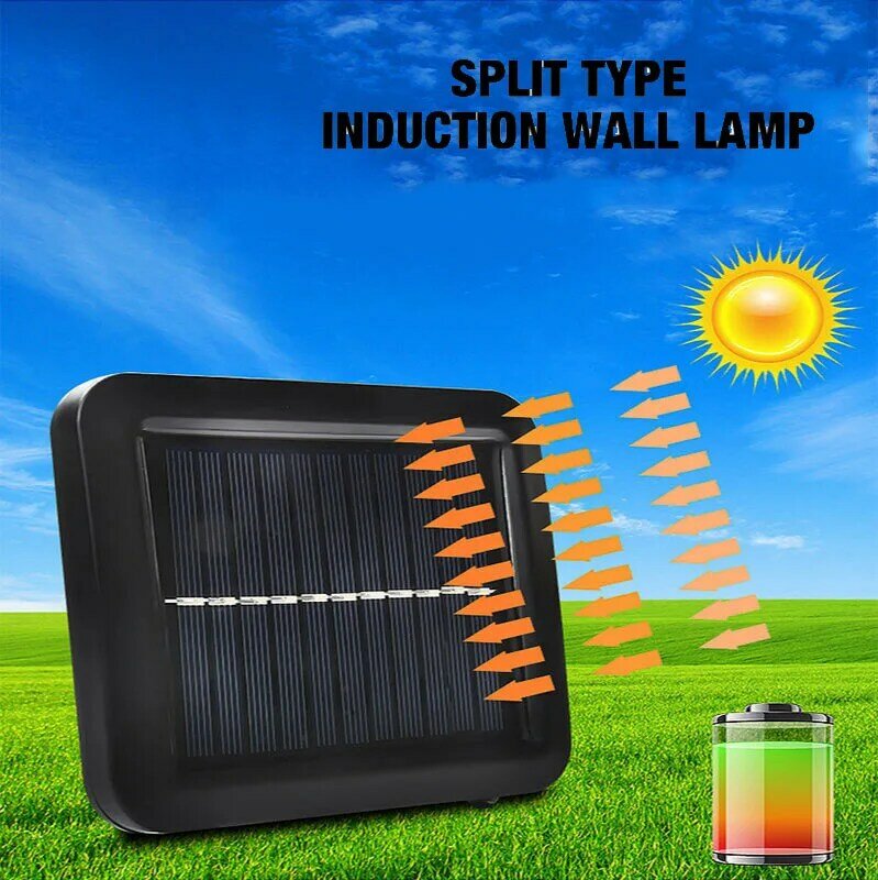 56led Induction Wall Light Waterproof Split Solar 100/108/120/128COB Separate Body Induction Garden Light Garage Light  outdoor