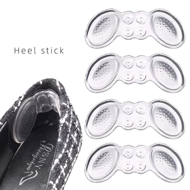 2Pcs=1Pair Women Insoles For Shoes High Heel Pad Adjust Size Adhesive Transparent Protector Sticker Pain Relief Foot Care Insert