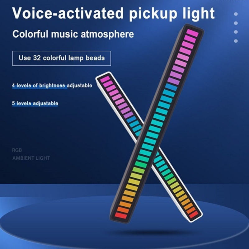 NEUE RGB Musik Sound control LED licht app control Pickup Stimme Aktiviert Rhythmus Lichter farbe Umgebungs LED Licht bar Umgebungs licht