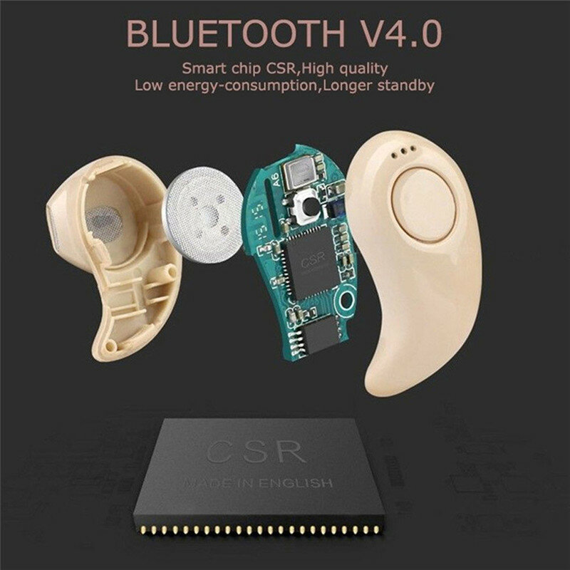 Mini fone de ouvido, sem fio, bluetooth, esportivo, com microfone, viva a voz, para todos os telefones, para samsung, huawei, xiaomi, android