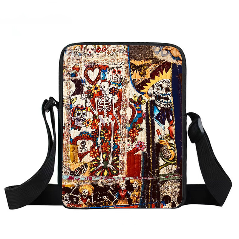 Mayan oil painting girl messenger bag women's handbag women's traveling backpack Canvas Messenger Bag Small schoolbag schoolbag