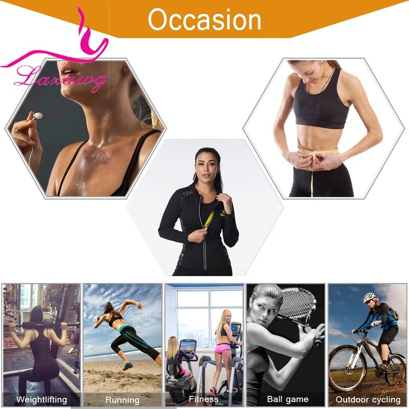Lazawg Body Shapers Voor Vrouwen Sauna Zweet Set Neopreen Sport Gym Body Beeldhouwen Workout Broek Fitness Gewichtsverlies Tank Tops pak