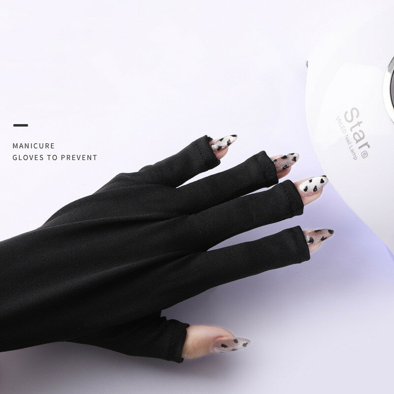 2 pezzi Anti raggi Uv proteggono i guanti guanti per unghie lampada a Led protezione Uv per unghie guanto a prova di radiazioni Manicure strumenti per Nail Art