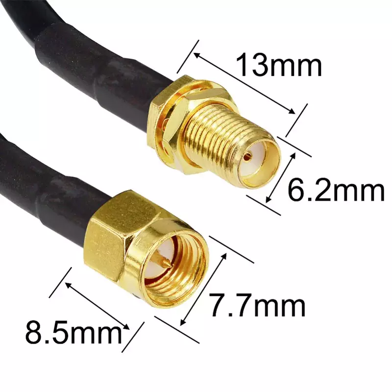 7M SMA Antenna Cable SMA Male to Female Connector RF Coaxial Extension RG58 Cable