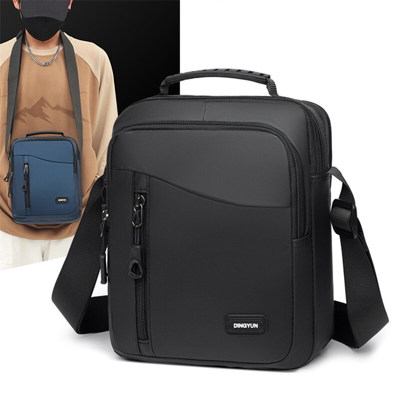 Bolsa de Ombro dos homens Moda Casual Oxford Man Messenger Bag Elegante Design Leve Homens Crossbody Shoulder Bag