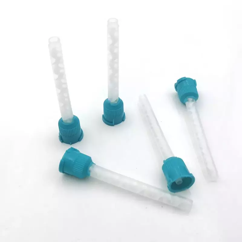 Dental Impression Material Mixing Head Rubber Silicone Dispenser Mixing Tube Safe Non-toxic Dental Material 100/50PCS