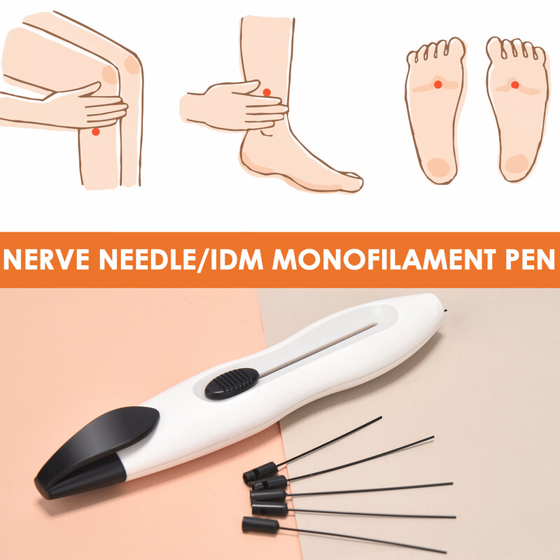 10g náilon diabético médico monofilamento sensorial tester pé nervo agulha caneta filamento endocrinological ferramenta de teste diagnóstico