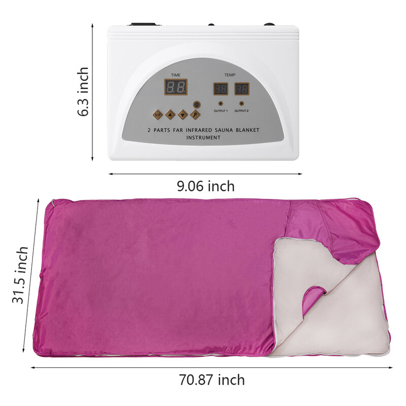 Инфракрасное одеяло для сауны для похудения, электрическое тепловое одеяло для сауны, термотерапия для спа, домашнее тело с 50 шт. пластиковых листов