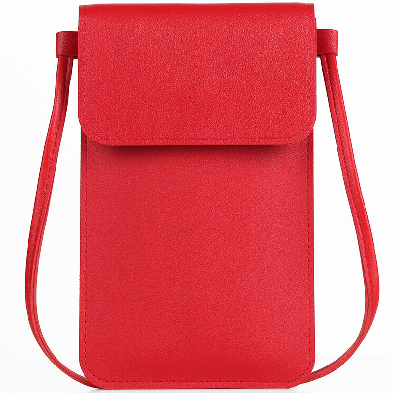 Bolsa de ombro feminina tela sensível ao toque saco do telefone móvel moda ombro pequeno bolsa de couro garras bolsa feminina bolsa de telefone bolsas
