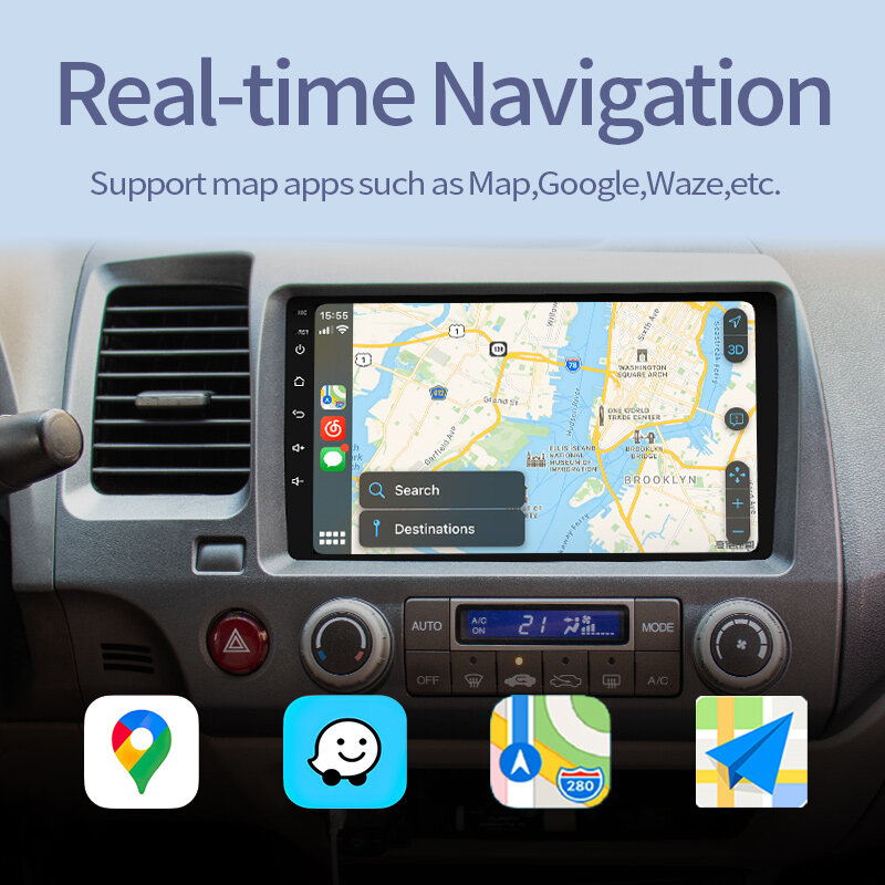 Bezprzewodowy CarPlay bezprzewodowy Android Auto Dongle Mirror do modyfikacji ekranu Android Car Ariplay Smart Link IOS