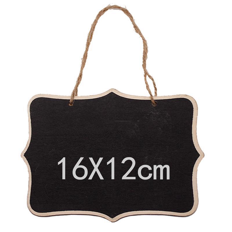 4 pçs mini decorativo pendurado quadro negro dupla face mesa festa número lugar tag placa de mensagem sinais placa 6x8cm