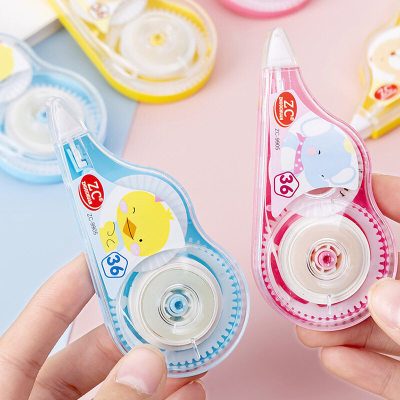 1-2 Pieces/Set Large Capacity Correction Tape Cute Creative School Correction Tape Office Supplies Roller Supplies Stationery