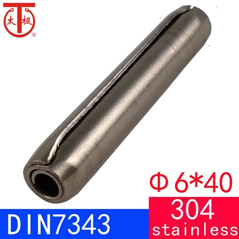 (6*40) DIN7343 / ISO8750 спиральный пружинный штырь (спиральный штырь) 100 шт./лот