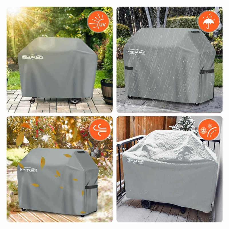 Heavy Duty BBQ Grill Cover Gas Barbecue Outdoor Waterproof UV Protection Grill Cover Heavy Duty Waterproof BBQ Grill Cover