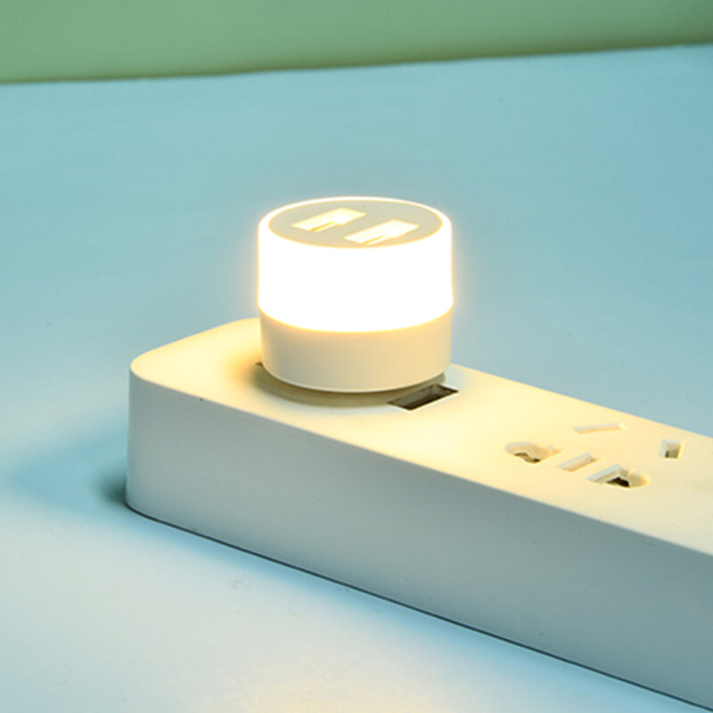 Портативная Светодиодная лампа с USB-разъемом, миниатюрный ночник для компьютера и мобильного телефона, светильник для чтения с защитой глаз...
