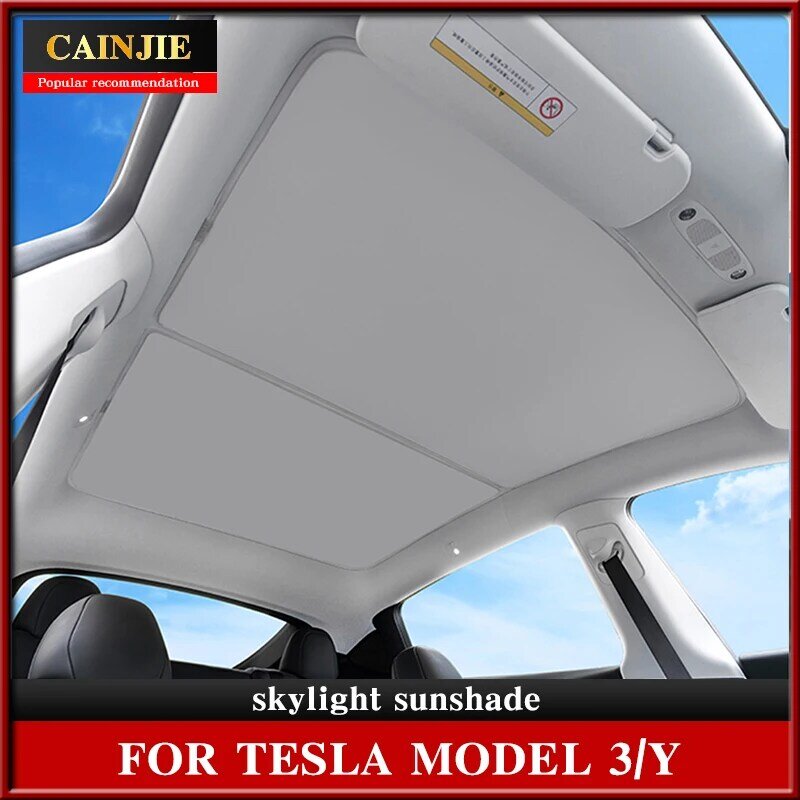 Model3 Sunshade Car Sun Visor 후면 Tesla Model 3 2022 액세서리 Car Shade net 지붕 채광창 보호대