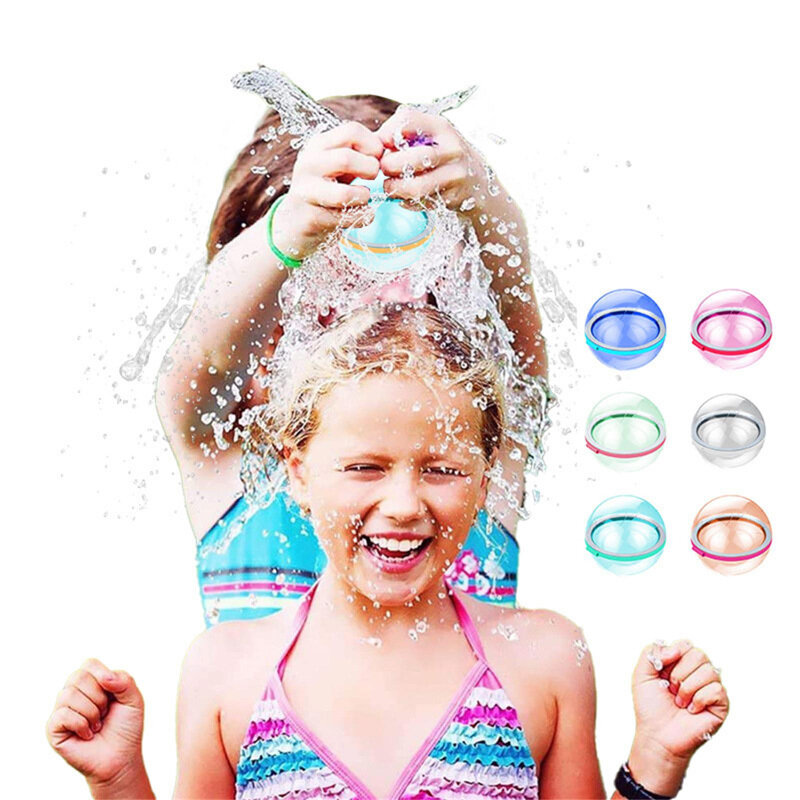 Bolas de salpicaduras de bomba de agua, globos de agua reutilizables, bola absorbente para niños, jardín al aire libre, juguetes de agua de verano