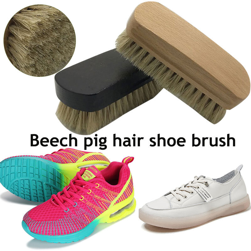 Uchwyt do czyszczenia butów z drewna szczotka do butów szczotka z włosia szczotki do czyszczenia szczotka do butów narzędzia do czyszczenia do domu czyste akcesoria
